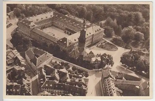 (28223) AK Motivganzsache Weimar, Luftaufnahme vom Schloss 1935