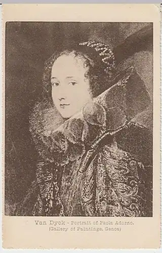 (28206) AK Gemälde Porträt Paola Adorno v. Van Dyck um 1900