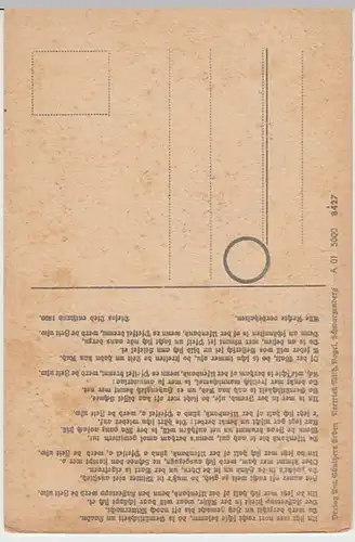 (28169) AK Liedkarte erzgebirgische Mundart >De Ufenbank< 1910/20er