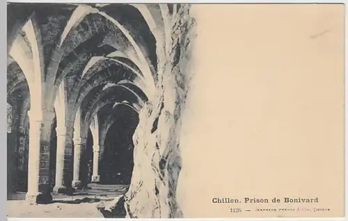 (28166) AK Chillon, Prison de Bonivard um 1900