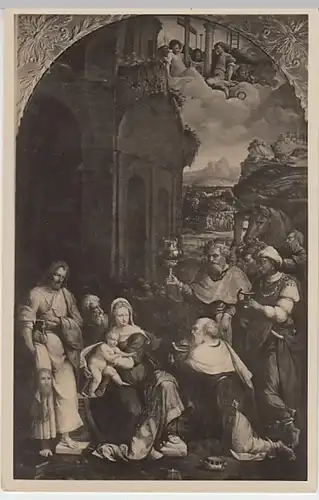 (28152) AK Gemälde L'Adorazione dei Magi e S.Bartolomeo, Garofalo, Ferrara