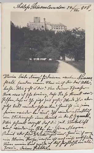 (28162) AK Stixenstein, Ternitz, Burg, gelaufen 1908