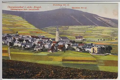 (28112) AK Oberwiesenthal, Panorama 1910er