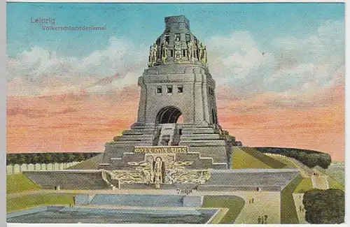 (28110) AK Leipzig, Völkerschlachtdenkmal 1912