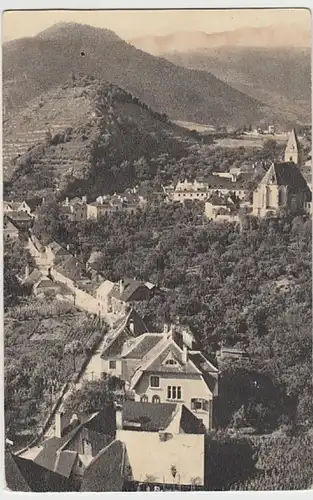 (28107) AK Spitz, Wachau, Ortsansicht mit Pfarrkirche 1918