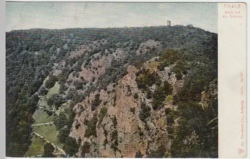 (28068) AK Thale, Blick a.d. Schurre 1905