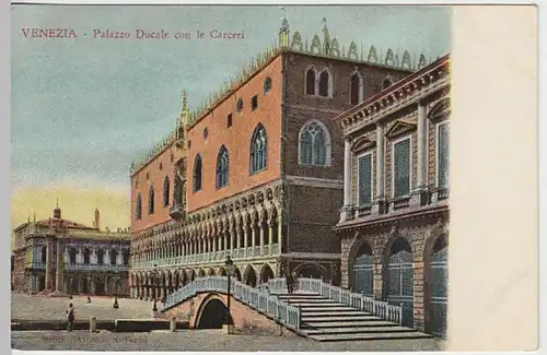 (28029) AK Venezia, Palazzo Ducale con le Carceri um 1910