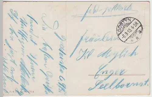 (27961) Künstler AK 1. WK, Flaggensignale, Feldpost Stemp. Gostyn 1915