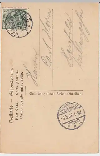 (27957) AK Gruß vom Rhein, Rolandswerth, Rolandsbogen 1906