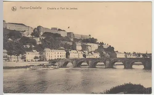 (27941) AK Namur, Citadelle et pont de Jambes, Feldpost 1916