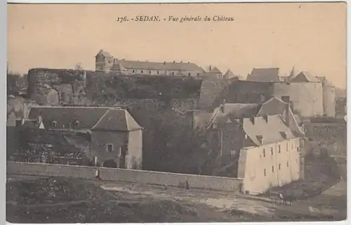 (27940) AK Sedan, Ortsansicht, Burg, Feldpost 1914-18