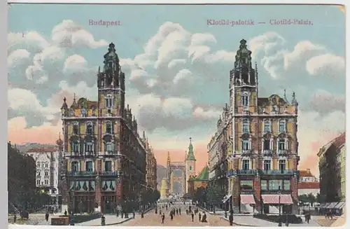 (27926) AK Budapest, Klotild Palotak, Feldpost 1914-18