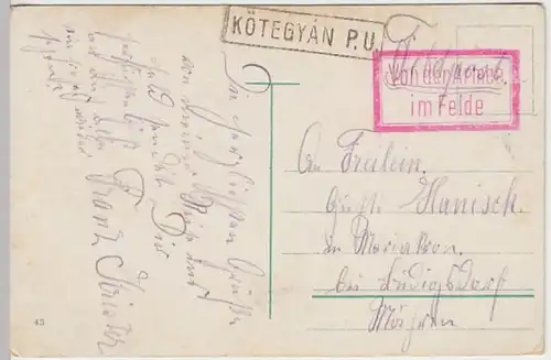 (27926) AK Budapest, Klotild Palotak, Feldpost 1914-18