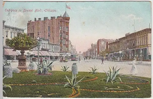 (27905) AK Chicago, Drexel Boulevard 1908