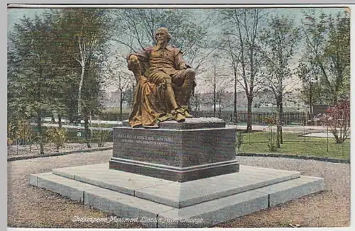 (27903) AK Chicago, Lincoln Park, Shakespeare Monument 1908