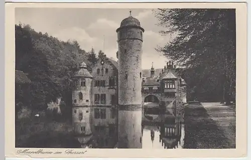(27866) AK Mespelbrunn, Schloss, vor 1945