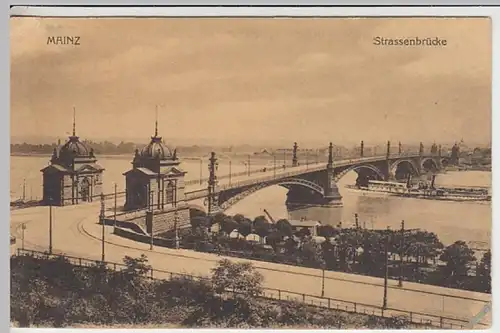 (27858) AK Mainz, Straßenbrücke 1942