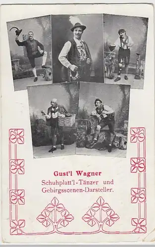 (27826) AK Schuhplattl-Tänzer Gustl Wagner 1910