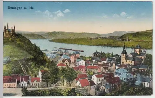 (27806) AK Remagen, Panorama, vor 1945