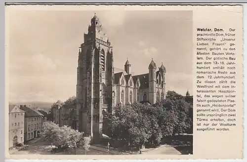 (27738) Foto AK Wetzlar, Dom, vor 1945