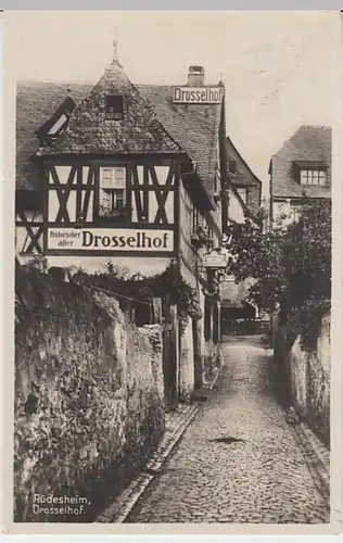 (27717) Foto AK Rüdesheim am Rhein, Drosselhof 1930