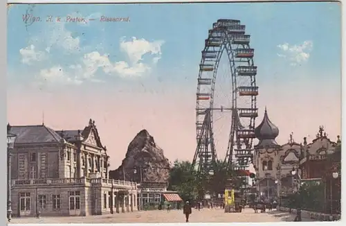 (27679) AK Wien, Prater, Riesenrad 1912