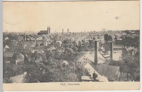 (27652) AK Hof, Panorama 1909