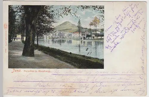 (27610) AK Jena, Paradies mit Hausberg, bis 1905