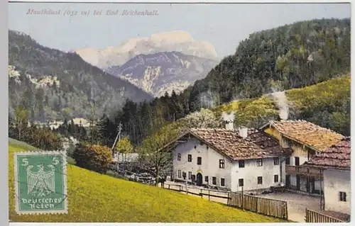 (27583) AK Weißbach an der Alpenstraße, Mauthäusl 1925