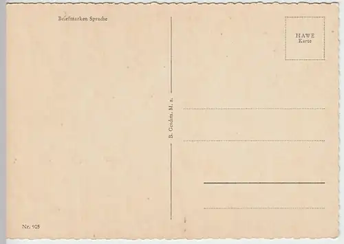 (27561) AK Briefmarkensprache, Paar mit Briefen 1961-70