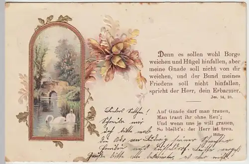 (27533) Künstler AK Dichtung, Hiller, Auf Gnade darf man trauen 1910