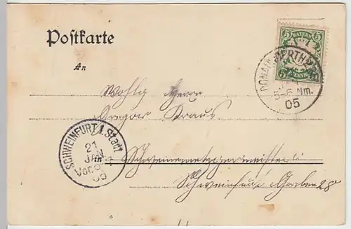 (27493) AK Donauwörth, Partie beim Hl. Kreuz 1905