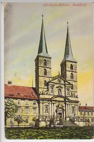 (27467) AK Bamberg, Michaelskirche, vor 1945