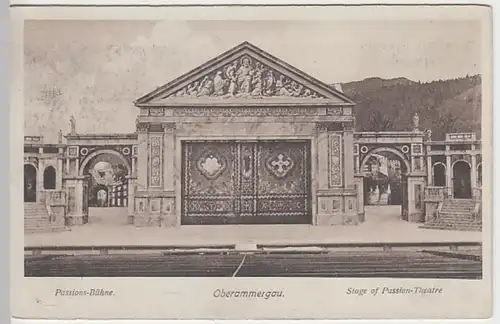 (27409) AK Oberammergau, Passionstheater, Bühne, vor 1945