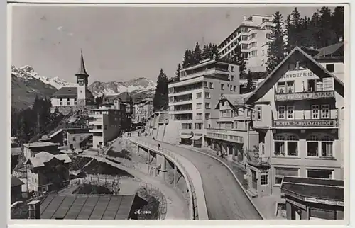 (27404) Foto AK Arosa, Ansicht m. Hotel Schweizerhof 1935