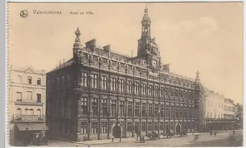 (27398) AK Valenciennes, Rathaus, Feldpost 1915