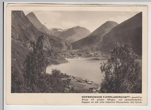 (27397) AK Speisekarte v. Oceana als Klapp-Postkarte Norwegen 1936