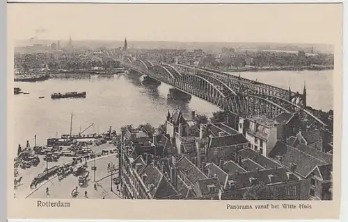 (27367) AK Rotterdam, Panorama vanaf het Witte Huis vor 1945