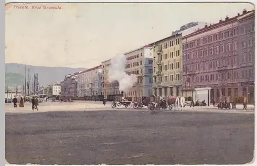 (27349) AK Trieste, Riva Grumula, vor 1945