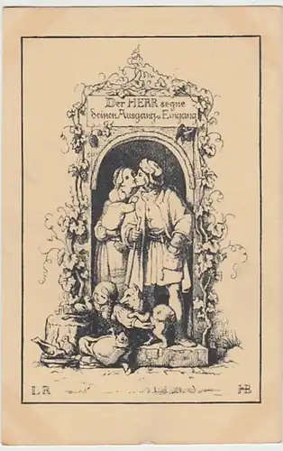 (27225) Künstler AK Ludw. Richter, D. Herr segne deinen Ausgang, v. 1945