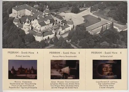 (27130) Foto AK Pribram, Svata Hora, Kloster Hl. Berg, mit 3 Dias 1967