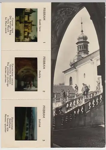 (27129) Foto AK Pribram, Svata Hora, Kloster Hl. Berg, mit 3 Dias 1966