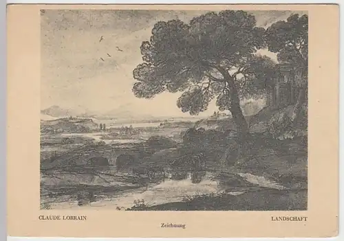 (26830) Künstler AK Claude Lorrain, Landschaft