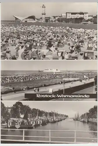 (26663) Foto AK Rostock, Warnemünde, Mehrbildkarte 1973