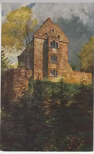 (26556) Künstler AK H. Hoffmann, Neckarkatzenbach, Minneburg, vor 1945