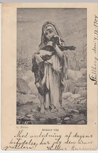 (26485) Künstler AK G. Ferrier, Ihr Freund, Hennes vän 1904