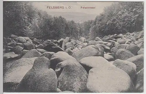 (26446) AK Felsberg, Odenwald, Felsenmeer 1910