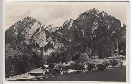(26411) Foto AK Schönau, Königssee, Alpengasthof Vorderbrand, v. 1945