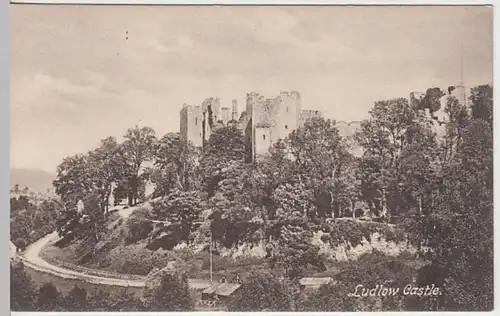 (26396) AK Ludlow, Shropshire, Ludlow Castle, vor 1945