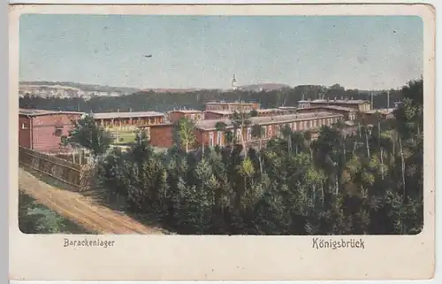 (26392) AK Königsbrück, Truppenübungsplatz, Barackenlager, um 1906